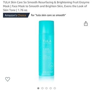 TULA Skin Care So Smooth Resurfacing & Brightening Fruit Enzyme
Mask